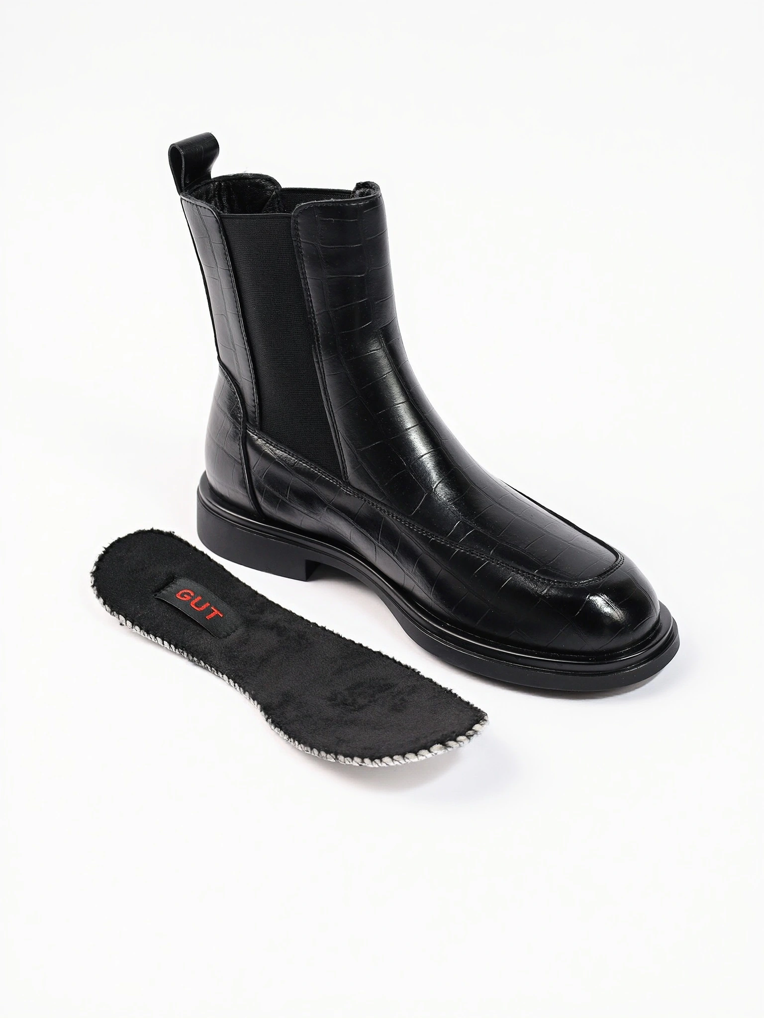 Ботинки-челси черного цвета из натуральной кожи